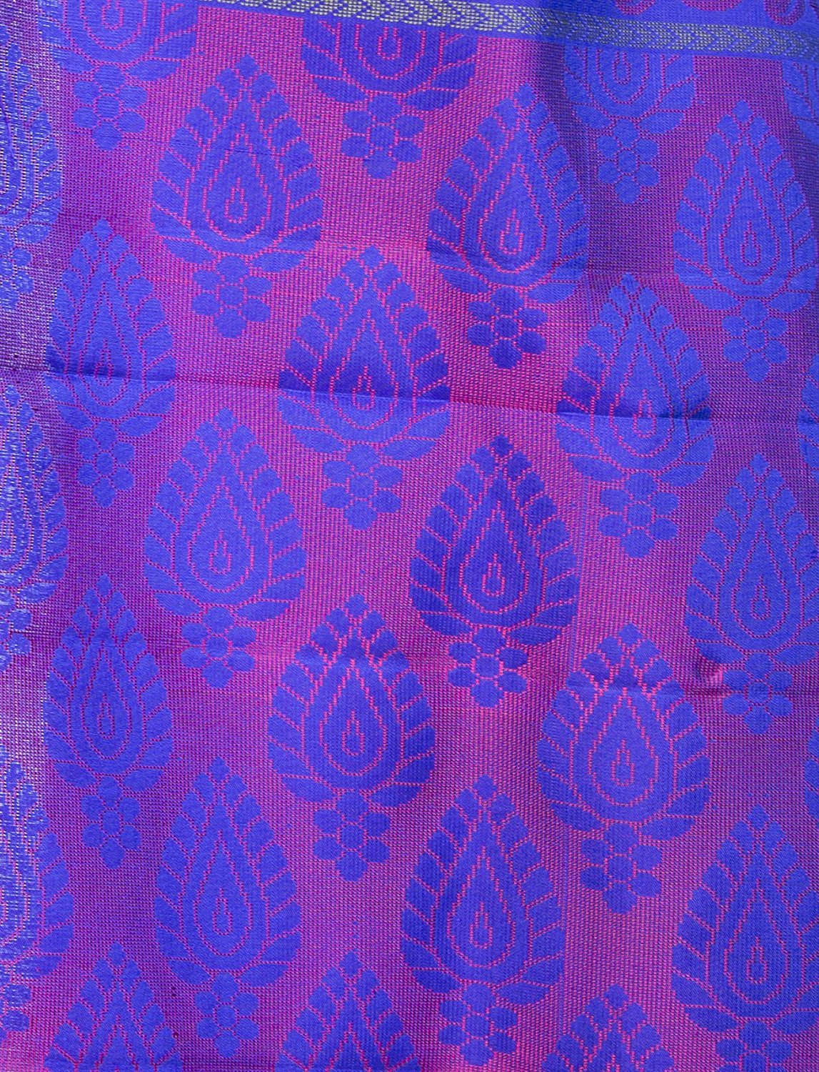 Blue kanjivaram saree